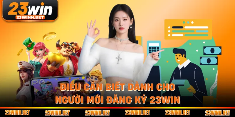 Điều cần biết dành cho người mới đăng ký 23win
