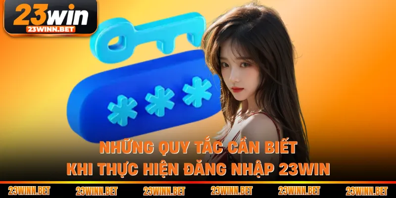 Những quy tắc cần biết khi thực hiện đăng nhập 23win